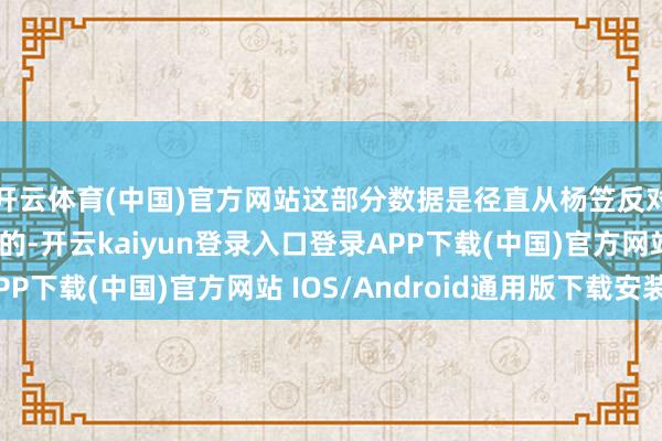 开云体育(中国)官方网站这部分数据是径直从杨笠反对派的援用数据里找的-开云kaiyun登录入口登录APP下载(中国)官方网站 IOS/Android通用版下载安装